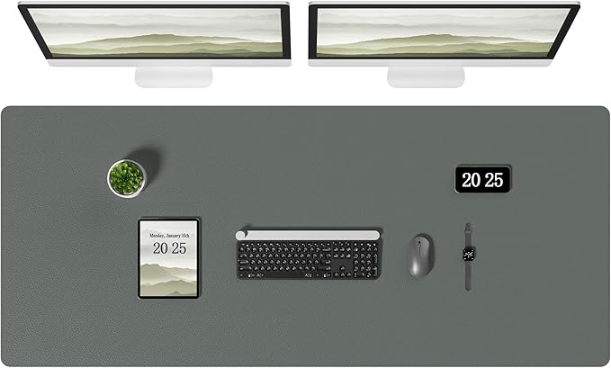 Aothia Leather Desk Pad Protector — Green