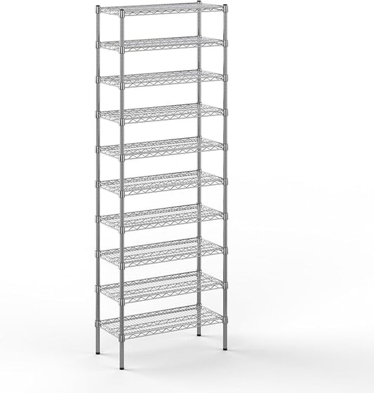 Regal Altair 14" Deep x 30" Wide x 86" Height Wire Shelving Kit | 10-Tier | NSF Commercial Storage Rack Unit