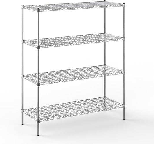 Regal Altair 21" Deep x 54" Wide x 64" Height Wire Shelving Kit | 4-Tier | NSF Commercial Storage Rack Unit