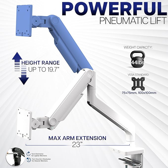 VIVO Heavy-Duty Aluminum Tension Arm for Ultrawide Monitors up to 49"