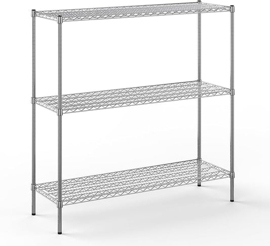 Regal Altair 18" Deep x 54" Wide x 54" Height Wire Shelving Kit | 3-Tier | NSF Commercial Storage Rack Unit