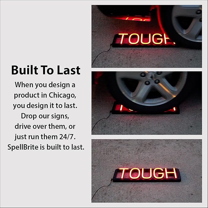 SpellBrite ELEVATOR Sign | Directional Sign with Neon Look, Green LED Light Source | 31.1" x 6.3"