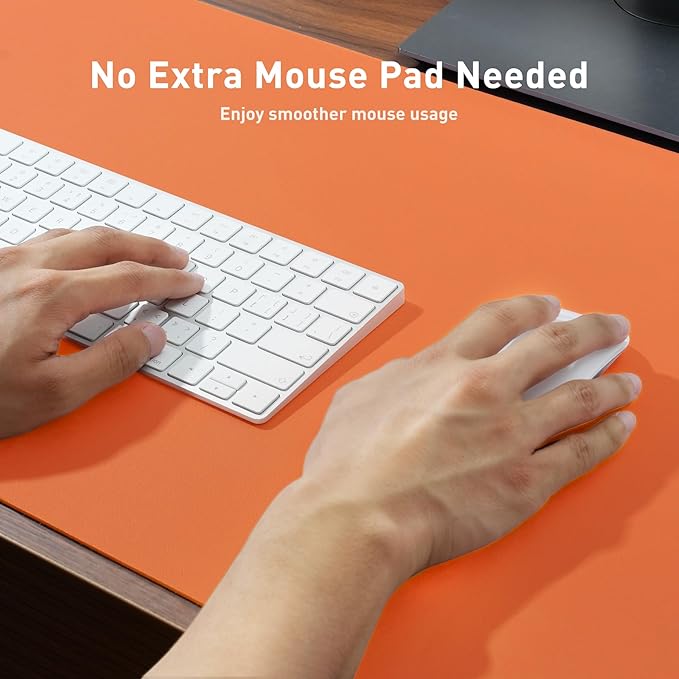 Aothia PU Leather Desk Pad — 23.6" × 13.7", Non-Slip