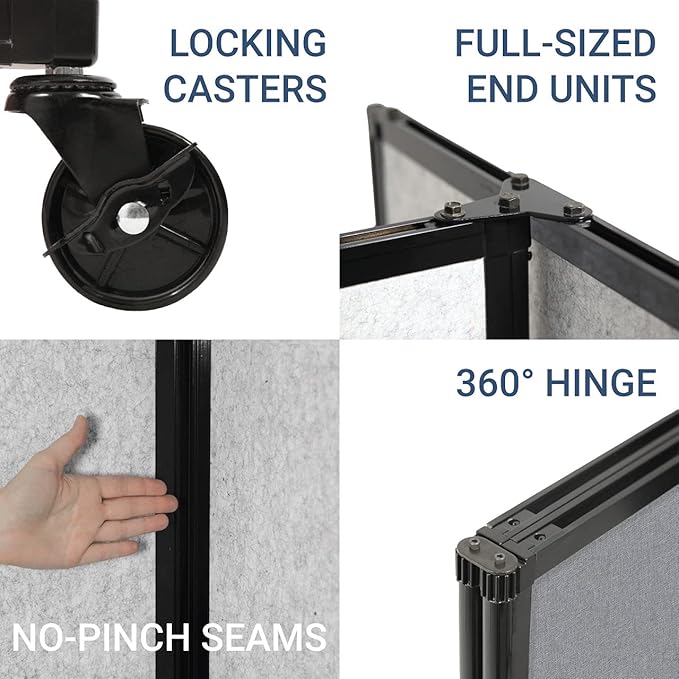 Versare Room Divider 360 Portable Wall Partition