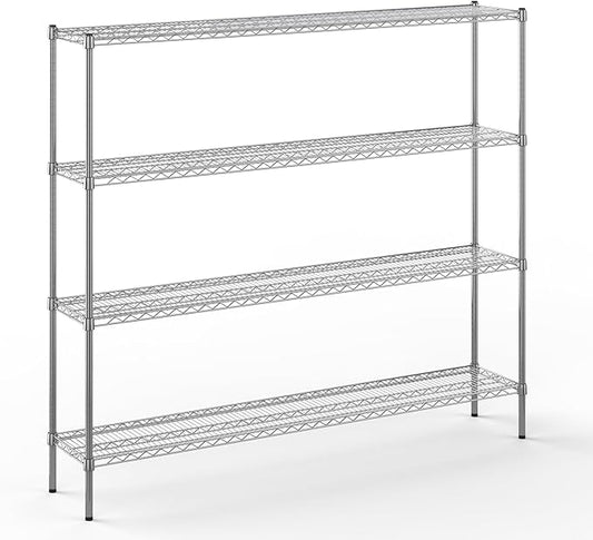 Regal Altair 14" Deep x 72" Wide x 64" Height Wire Shelving Kit | 4-Tier | NSF Commercial Storage Rack Unit