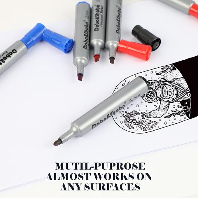 Dabo&Shobo Permanent Markers 24 Count (24 Count)