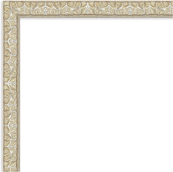 Amanti Art Silver Framed Magnetic Board 18x22 Small Vision Board for use with Magnets, 100% Metal Sheet to Display Items as Office Decor or for Home Organization in mudroom, Kitchen or Kids Room