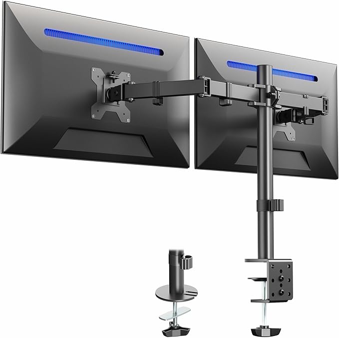 VIVO Dual Monitor Desk Mount (Black)