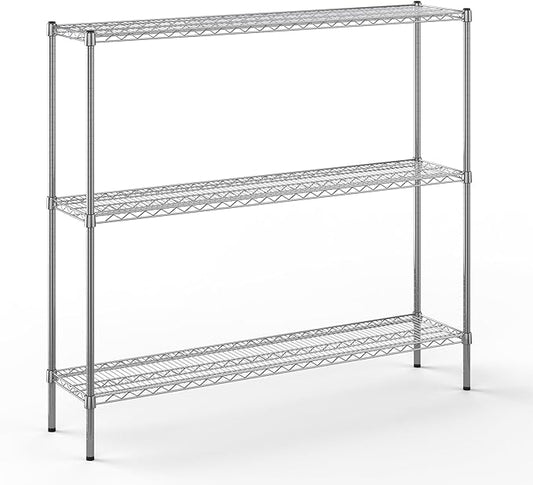 Regal Altair 14" Deep x 60" Wide x 54" Height Wire Shelving Kit | 3-Tier | NSF Commercial Storage Rack Unit