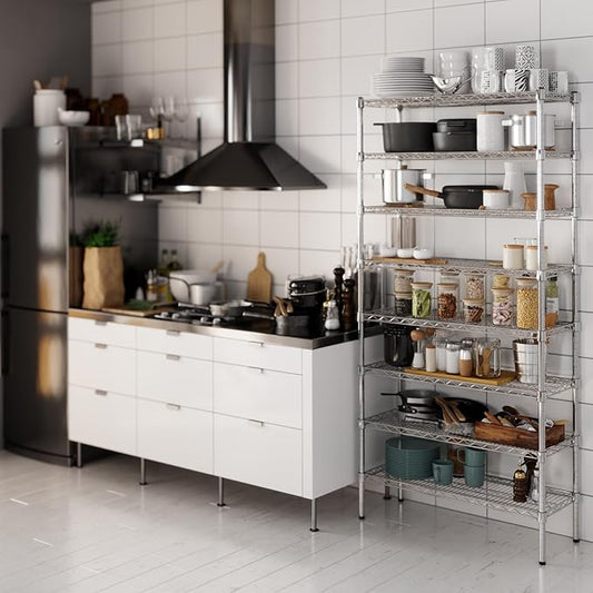 Regal Altair 14" Deep x 36" Wide x 74" Height Wire Shelving Kit | 8-Tier | NSF Commercial Storage Rack Unit