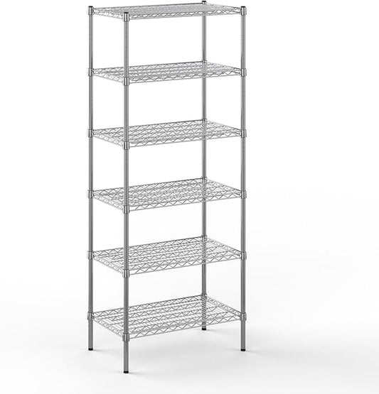 Regal Altair 18" Deep x 30" Wide x 74" Height Wire Shelving Kit | 6-Tier | NSF Commercial Storage Rack Unit
