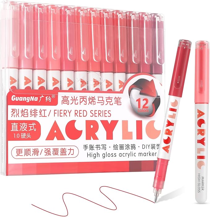 kander Acrylic Gel Pens 12-Color
