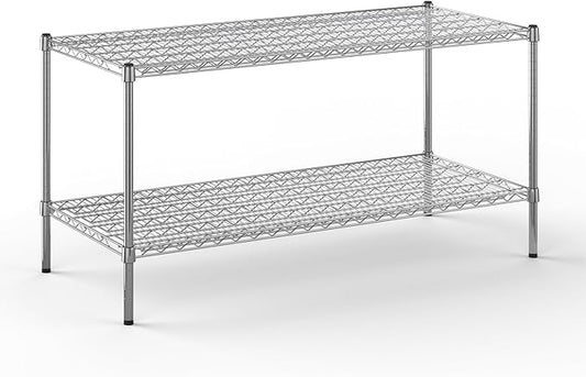 Regal Altair 24" Deep x 54" Wide x 27" Height Wire Shelving Kit | 2-Tier | NSF Commercial Storage Rack Unit