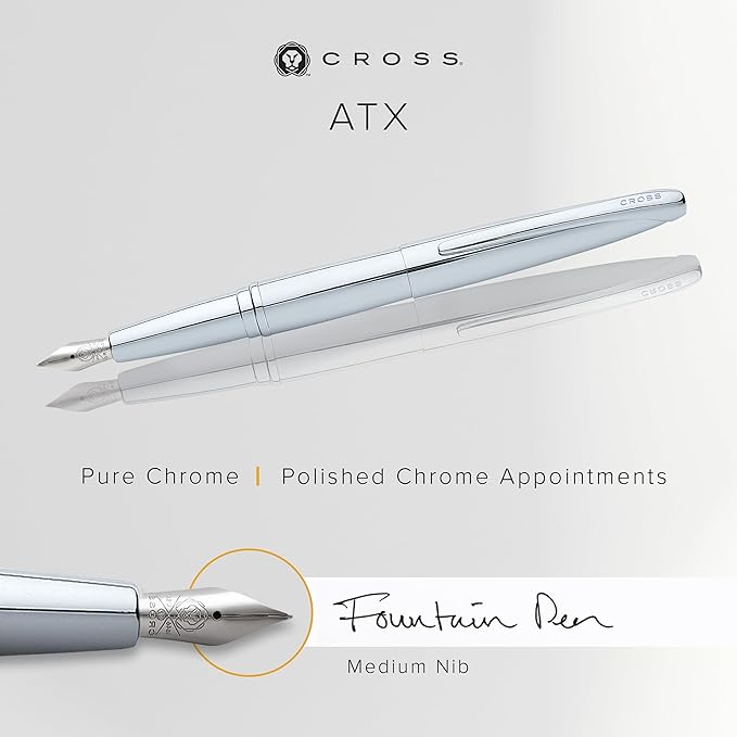 Cross ATX Refillable Fountain Presented in a Luxury Gift Box (Black)