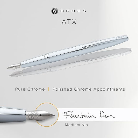 Cross ATX Refillable Fountain Presented in a Luxury Gift Box (Black)