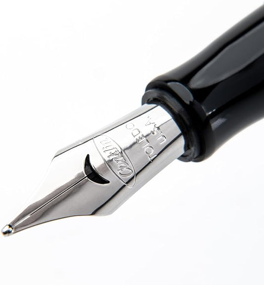 Conklin Duragraph Fountain Pen Ice Blue - Extra Fine Nib, Precision Writing Instrument with Cool Blue Finish