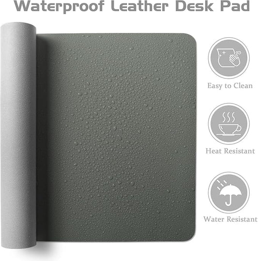 Aothia Leather Desk Pad Protector — Green