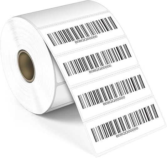 L LIKED 1" x 3" Blank Removable Labels with No Residue, Water and Oil Resistant, Use for Both Home and Office (1 Roll, 1400 Labels)