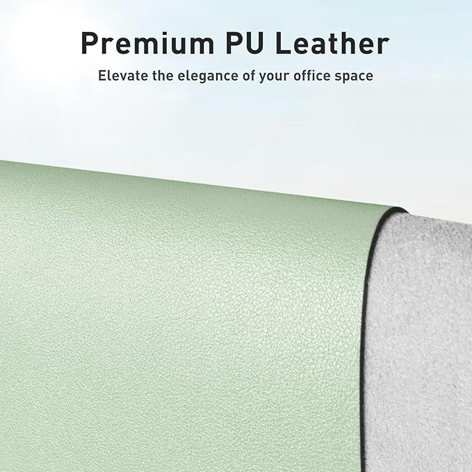 Aothia Large PU Leather Desk Pad — 23.6" × 13.7" Mouse & Writing Mat