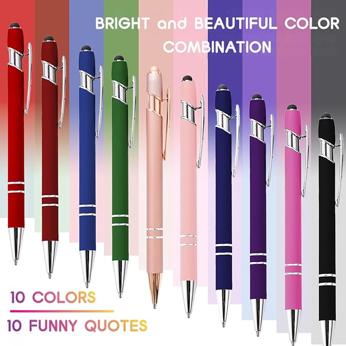 Best Nurse Pens Set Fancy Pens Cute Office Supplies Funny Stuff Multifunctional stylus Pen for Touchscreen Party Favors for Women Girls,Classmates and Loved Ones at Christmas Funny Gifts