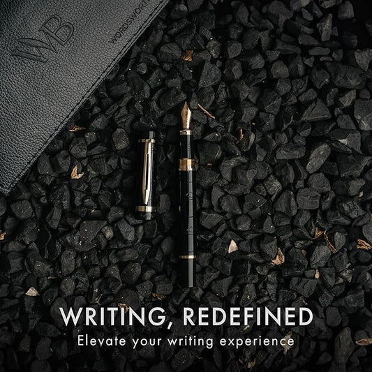 Wordsworth & Black Primori Fountain Pen Set [Black Gold] (Black)