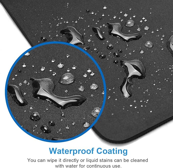 IMAYONDIA Black and White Mouse Pad, Liquid Swirl Retro Mouse Pad, Abstract Pattern Mousepad, Modern Art Cute Desk Decor, Anti Slip Rubber Base Portable Mice pad for Computer Office, 9.5 x 7.9 Inch
