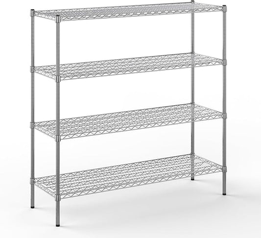 Regal Altair 18" Deep x 54" Wide x 54" Height Wire Shelving Kit | 4-Tier | NSF Commercial Storage Rack Unit