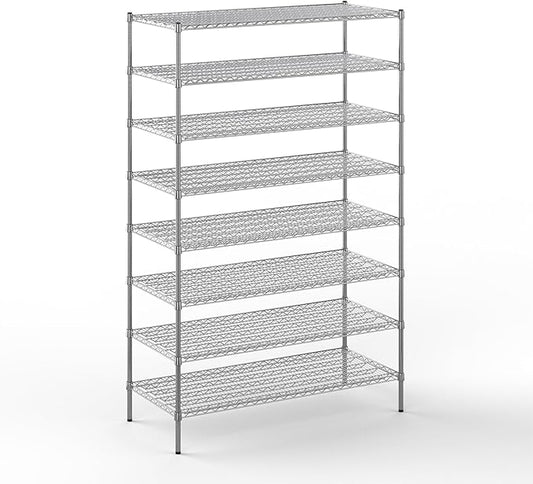 Regal Altair 24" Deep x 54" Wide x 86" Height Wire Shelving Kit | 8-Tier | NSF Commercial Storage Rack Unit