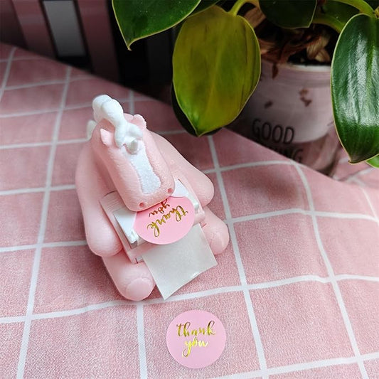 RhyNSky Unicorn_Animal Stamp Roll Holder for Roll Stamps Postage Stamp Dispenser for Home Office, No Stamps, 1.18" Core, C01