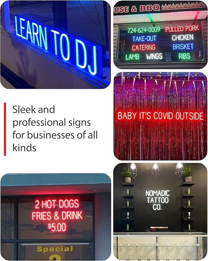 SpellBrite KITCHEN Sign | Directional Sign with Neon Look, White LED Light Source | 25.1" x 6.3"