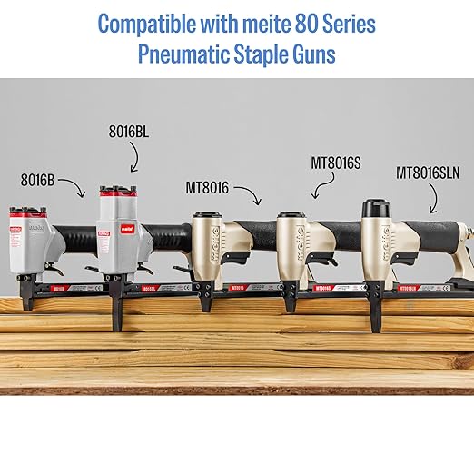 meite 21 Gauge Upholstery Staples, 1/2-Inch Crown with 5/16-Inch Length Galvanized Heavy Duty Staples for Staple Guns MT8016, MT8016S, and MT8016SLN (10 Boxes)