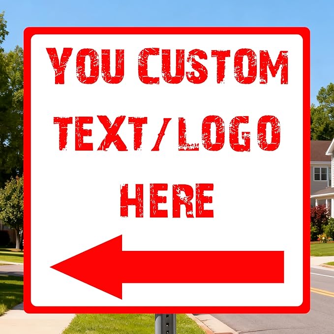 Custom Square Road Arrow Signs - 36 * 36 inches - Highly reflective, suitable for municipal roads and construction sites