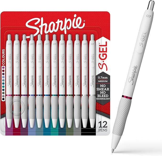 Sharpie S-Gel Pens (Pearl, 12 Count)