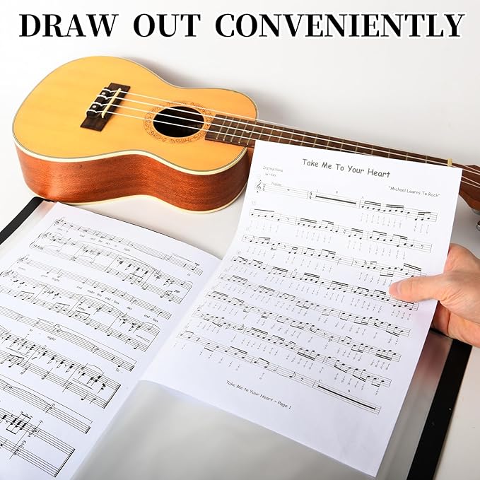 Music Folder Sheet Music Folders 24 Pack Binder Music Choral Storage Holder Band Folder (24)