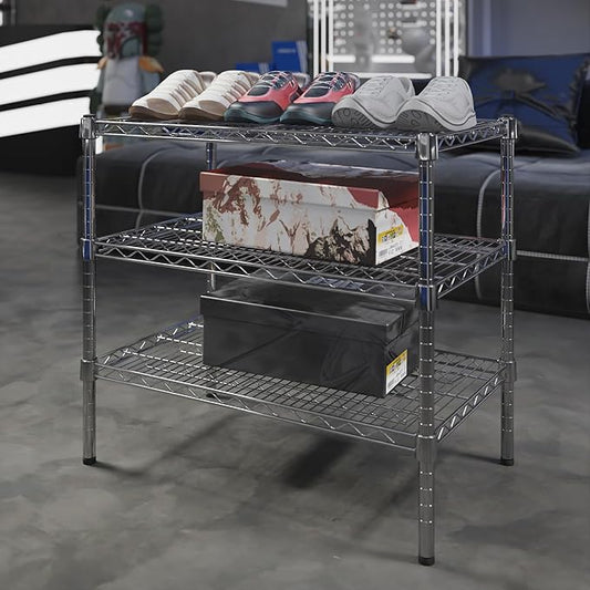 Regal Altair 18" Deep x 30" Wide x 27" Height Wire Shelving Kit | 3-Tier | NSF Commercial Storage Rack Unit