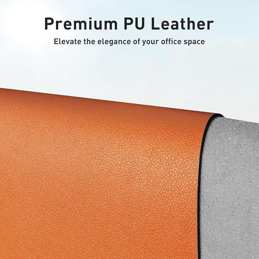 Aothia PU Leather Desk Pad — 23.6" × 13.7", Non-Slip