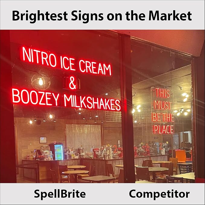 SpellBrite CASHIER Sign | Directional Sign with Neon Look, Blue LED Light Source | 25.4" x 6.3"