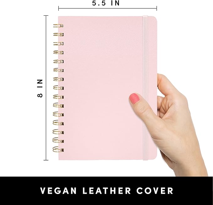 PAPERAGE Lined Spiral Journal Notebook — Yellow, 3 Pack
