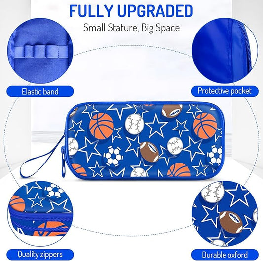 Fitvc Large Pencil Case for Boys,Sports Boys Pencil Pouch for Kids Teens School,Large Capacity Pen Box Marker Organizer for School