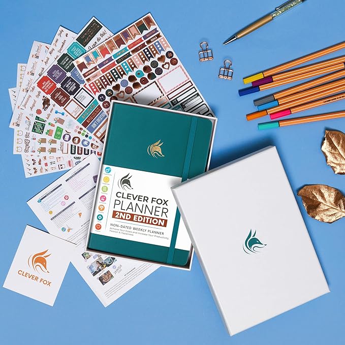 Clever Fox Planner 2nd Edition (Teal, A5)
