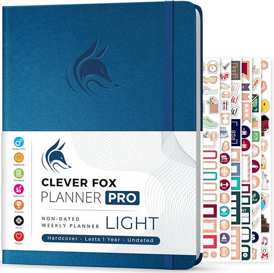 Clever Fox Planner PRO Light (Mystic Blue, 8.5x11)