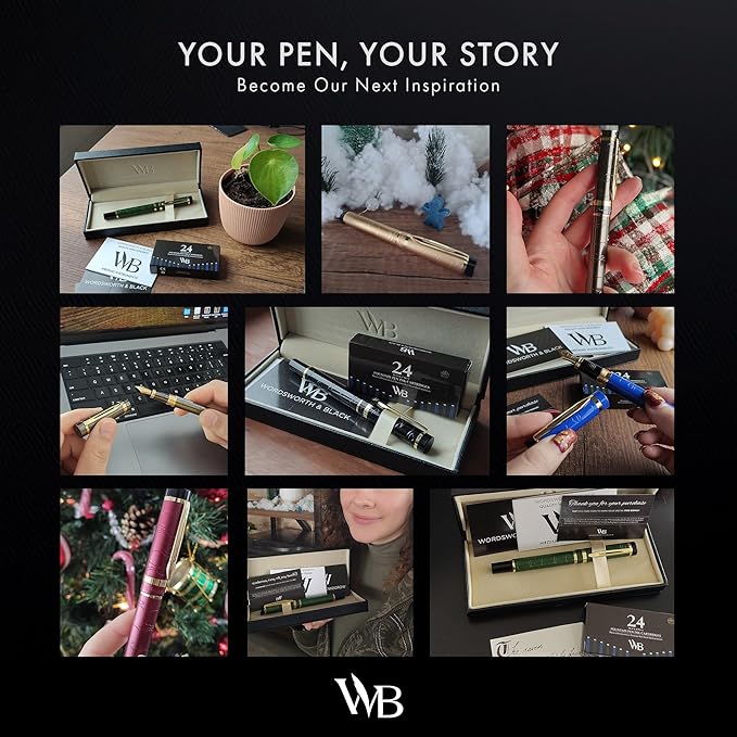 Wordsworth & Black Primori Fountain Pen Set [Black Gold] (Black)