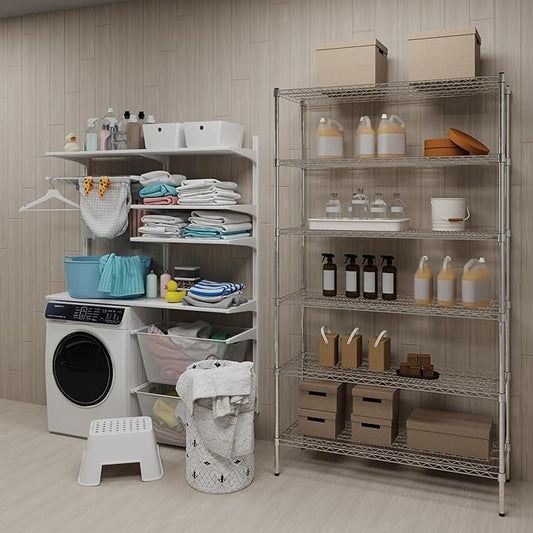 Regal Altair 18" Deep x 48" Wide x 74" Height Wire Shelving Kit | 6-Tier | NSF Commercial Storage Rack Unit