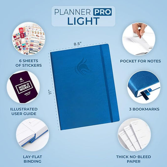 Clever Fox Planner PRO Light (Mystic Blue, 8.5x11)