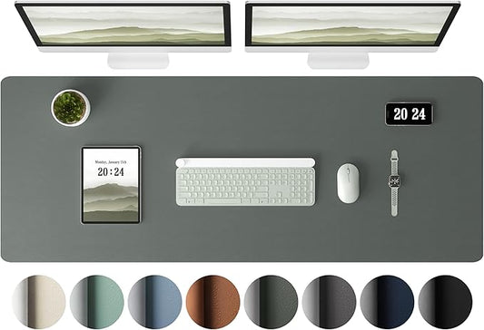 Aothia Leather Desk Pad Protector — Green (Large)
