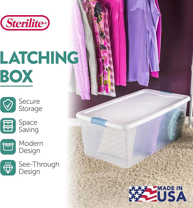 Sterilite 24-Pack Latching Box