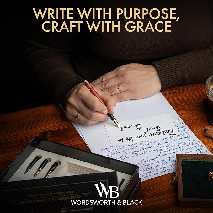 Wordsworth & Black Calligraphy Pen Gift Set (Black)
