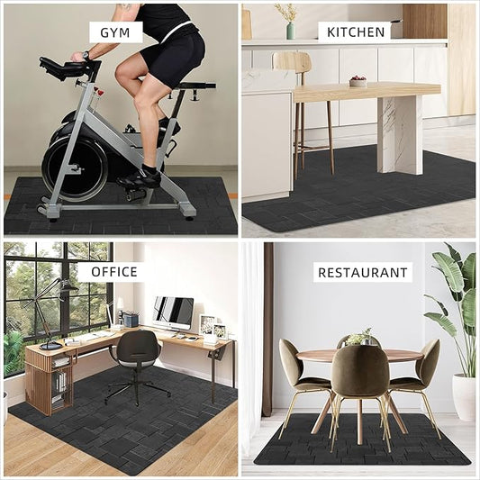 Office Chair Mat for Hard Floor, 48x36 inches Computer Chair Mat, Multi-Purpose Desk Floor Protector for Work, Home, Gaming