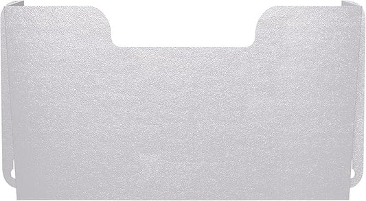 OSKIE DR POCKET RACK Wall-Mounted File Rack, Single Pocket, Metal Organizer for Letter-Sized Documents, Space-Saving Desktop Organizer, 14 x 2.5 x 7.5 inches (Graywhite)