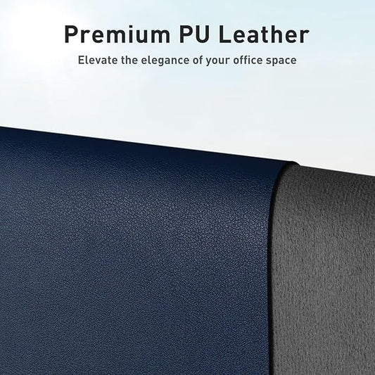Aothia Leather Desk Pad Protector — Dark Blue